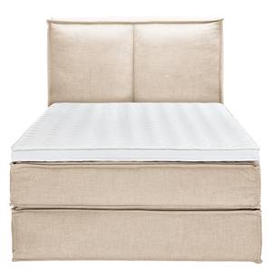 Letto boxspring Kinx Tessuto KINX: beige - 140 x 220cm - H3 - 130 cm