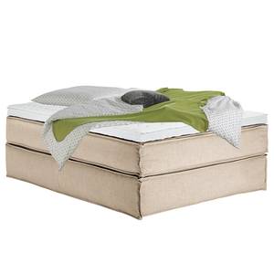 Premium Boxspringbett KINX Stoff KINX: Beige - 140 x 220cm - H3 - Ohne