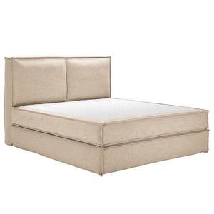 Premium Boxspringbett KINX Stoff KINX: Beige - 180 x 220cm - H3 - 130 cm