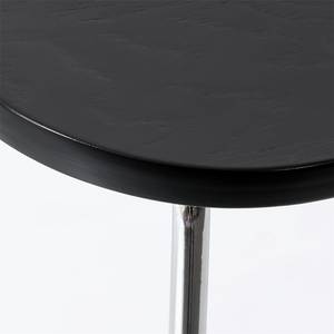 Tabourets de bar Lagando - Lot de 2 Noir - Argenté - Métal - 39 x 67 x 50 cm