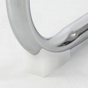 Freischwinger Mendosa 2er-Set Silber - Weiß - Metall - Kunststoff - 48 x 79 x 50 cm