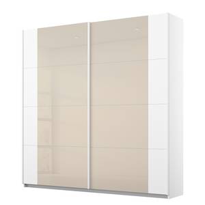 Armoire à portes coulissantes Artemis Verre - Champagne / Blanc - Largeur : 181 cm