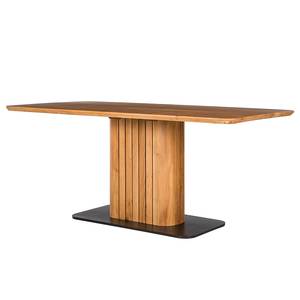 Table en bois massif AMELLO Acacia massif / Métal - Acacia / Noir