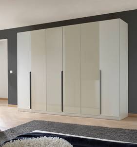 Drehtürenschrank Artemis Glas - Champagner / Weiß - Breite: 271 cm