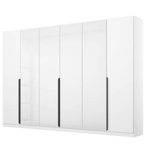 Armoire à portes battantes Artemis Verre - Blanc / Blanc alpin - Largeur : 271 cm