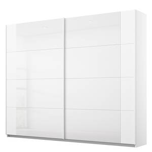 Armadio con ante scorrevoli Artemis Vetro - Bianco / Bianco alpino - Larghezza: 226 cm