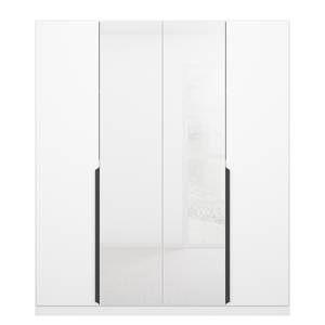 Armoire à portes battantes Artemis Verre - Blanc / Blanc alpin - Largeur : 181 cm