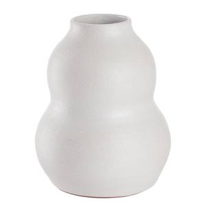 Vase AYAKA Terracotta - Weiß - Höhe: 20 cm