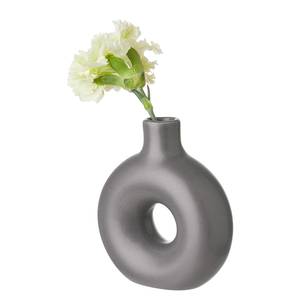 Vase LOOPY Dolomit - Grau / Anthrazit - Anthrazit - Höhe: 12 cm