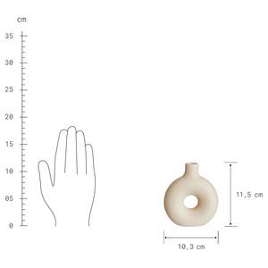 Vase LOOPY Dolomit - Beige - Beige - Höhe: 12 cm
