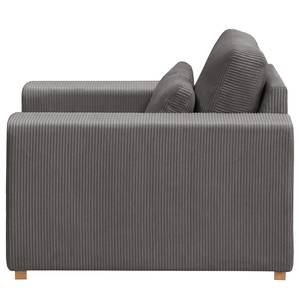 Fauteuil Randan Tissu - Velours côtelé Lola: Gris