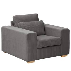 Fauteuil Randan Geweven stof - Corduroy Lola: Grijs