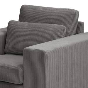 Fauteuil Randan Geweven stof - Corduroy Lola: Grijs