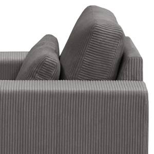 Fauteuil Randan Tissu - Velours côtelé Lola: Gris