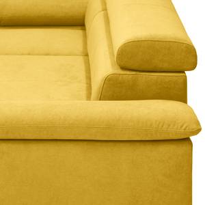 Ecksofa Sully Microfaser Sole: Senfgelb - Longchair davorstehend links