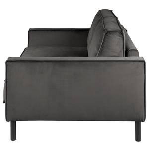 2-Sitzer Sofa FORT DODGE Samt Ravi: Grau - Mit Schlaffunktion