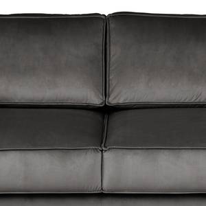 2-Sitzer Sofa FORT DODGE Samt Ravi: Grau - Mit Schlaffunktion