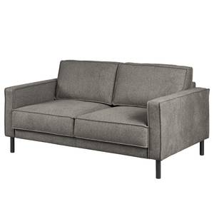 2-Sitzer Sofa FORT DODGE Webstoff Maila: Dunkelgrau - Mit Schlaffunktion