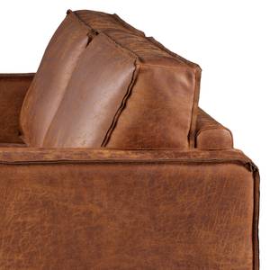 2-Sitzer Sofa FORT DODGE Antiklederlook - Microfaser Yaka: Cognac - Mit Schlaffunktion