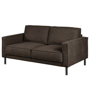 2-Sitzer Sofa FORT DODGE Webstoff Maila: Graubraun - Mit Schlaffunktion