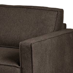 2-Sitzer Sofa FORT DODGE Webstoff Maila: Graubraun - Mit Schlaffunktion