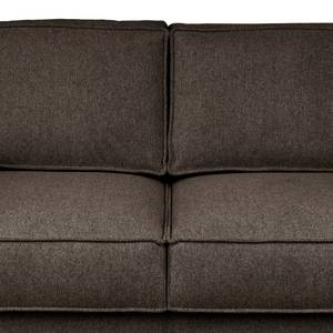 2-Sitzer Sofa FORT DODGE Webstoff Maila: Graubraun - Mit Schlaffunktion