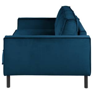 2-Sitzer Sofa FORT DODGE Samt Ravi: Marineblau - Mit Schlaffunktion