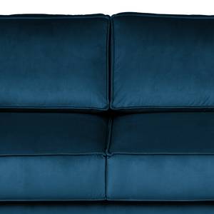 2-Sitzer Sofa FORT DODGE Samt Ravi: Marineblau - Mit Schlaffunktion