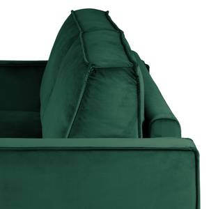 2-Sitzer Sofa FORT DODGE Samt Ravi: Antikgrün - Mit Schlaffunktion