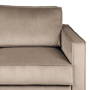 2-Sitzer Sofa FORT DODGE Samt Ravi: Beige - Mit Schlaffunktion