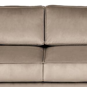 2-Sitzer Sofa FORT DODGE Samt Ravi: Beige - Mit Schlaffunktion