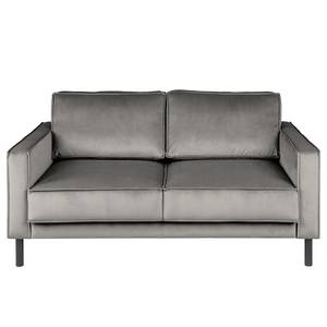 2-Sitzer Sofa FORT DODGE Samt Ravi: Taupe - Mit Schlaffunktion