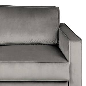 2-Sitzer Sofa FORT DODGE Samt Ravi: Taupe - Mit Schlaffunktion