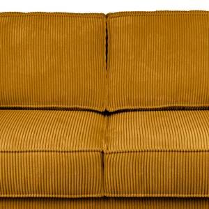 2-Sitzer Sofa FORT DODGE Cordstoff Poppy: Senfgelb - Mit Schlaffunktion