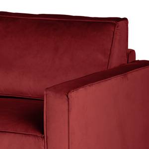 2-Sitzer Sofa FORT DODGE Samt Ravi: Bordeaux - Mit Schlaffunktion