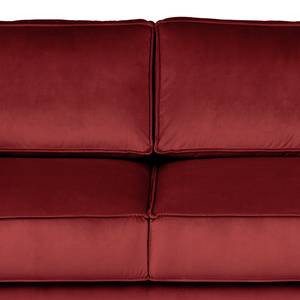 2-Sitzer Sofa FORT DODGE Samt Ravi: Bordeaux - Mit Schlaffunktion