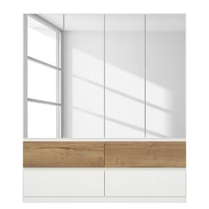 Armoire Winnipeg avec miroir Blanc alpin - Largeur : 181 cm - Sans éclairage