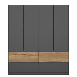 Armoire Winnipeg Gris métallisé - Largeur : 181 cm - Sans éclairage