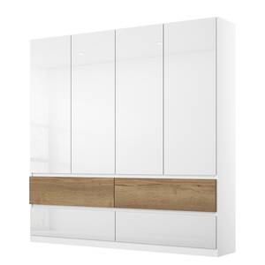 Armoire Winnipeg Blanc brillant - Largeur : 181 cm - Sans éclairage