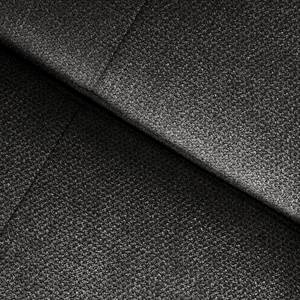 Divano angolare Luckton Tessuto strutturato Rima: grigio-marrone - Longchair preimpostata a destra