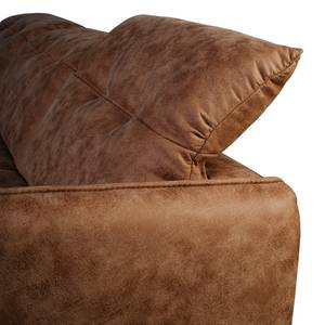 Ecksofa Luckton Microfaser Torne: Rehbraun - Longchair davorstehend links