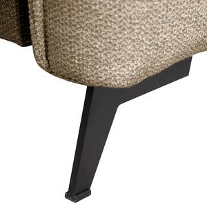 Divano angolare Luckton Tessuto strutturato Rima: beige - Longchair preimpostata a sinistra