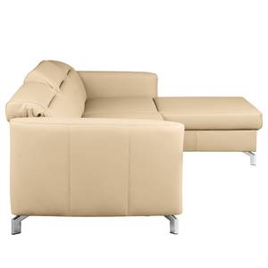 Ecksofa Pechous Echtleder Maer: Beige - Longchair davorstehend rechts