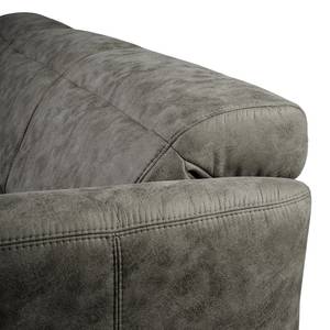 Ecksofa Pechous Microfaser Torne: Grau - Longchair davorstehend links