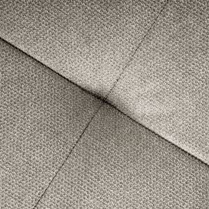 Divano angolare Pable Tessuto strutturato Rima: grigio argento - Longchair preimpostata a destra