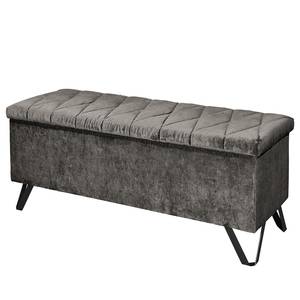 Bout de lit Neuela Tissu chenille Aponi: Graphite