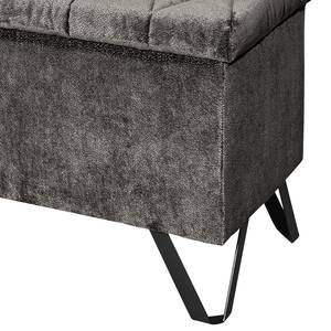 Bout de lit Neuela Tissu chenille Aponi: Graphite