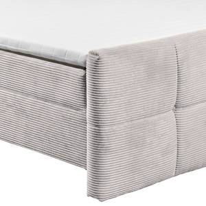 Boxbett Cucche Cordstoff Zuri: Silber - 180 x 200cm