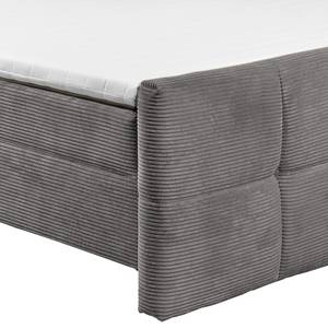 Boxspring Cucche Corduroy Zuri: Grijs - 180 x 200cm