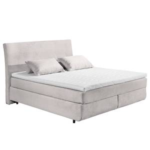 Lit boxspring Dadaha Velours côtelé Zuri: Argenté